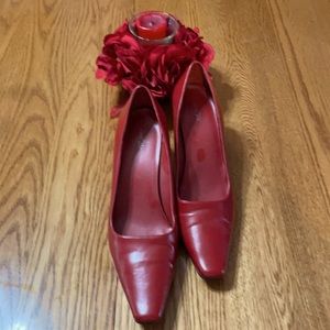 East Fifth bright red heels